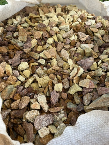 Златолит персиковый декоративная каменная крошка купить в Московской области