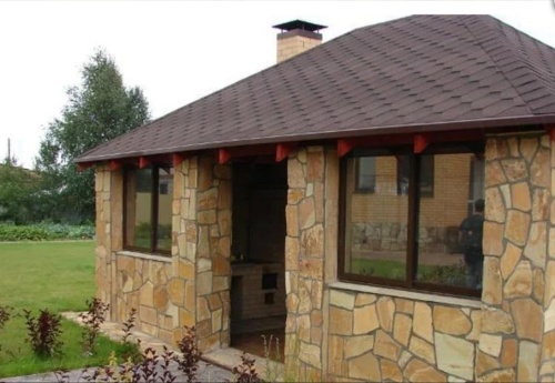 Плитняк златолит жёлтый золотистый для фасада 1,5-3см купить в Московской области