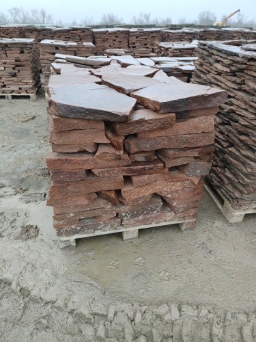 купить песчаник красный для мощения